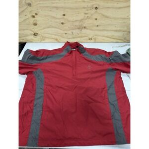 Red XL Ping Golf Wing Breaker Short sleeve 1/4 Zip Front Pocket